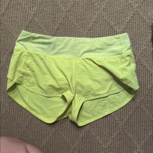 lululemon athletica Yellow Athletic Shorts